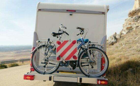 Zu sehen ist Bild 1 zum Beitrag mit dem Thema: Fahrradhalter Wohnmobil Ratgeber