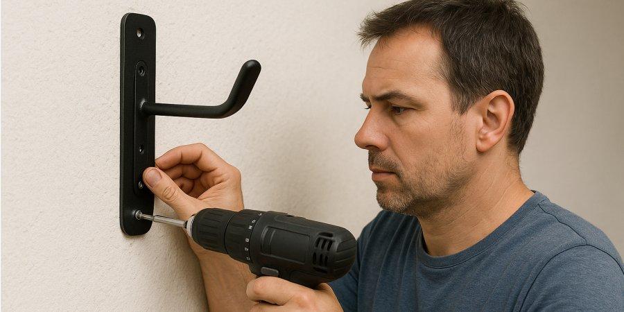 Zu sehen ist Bild 1 zum Beitrag mit dem Thema: Fahrradhalterung montieren leicht gemacht